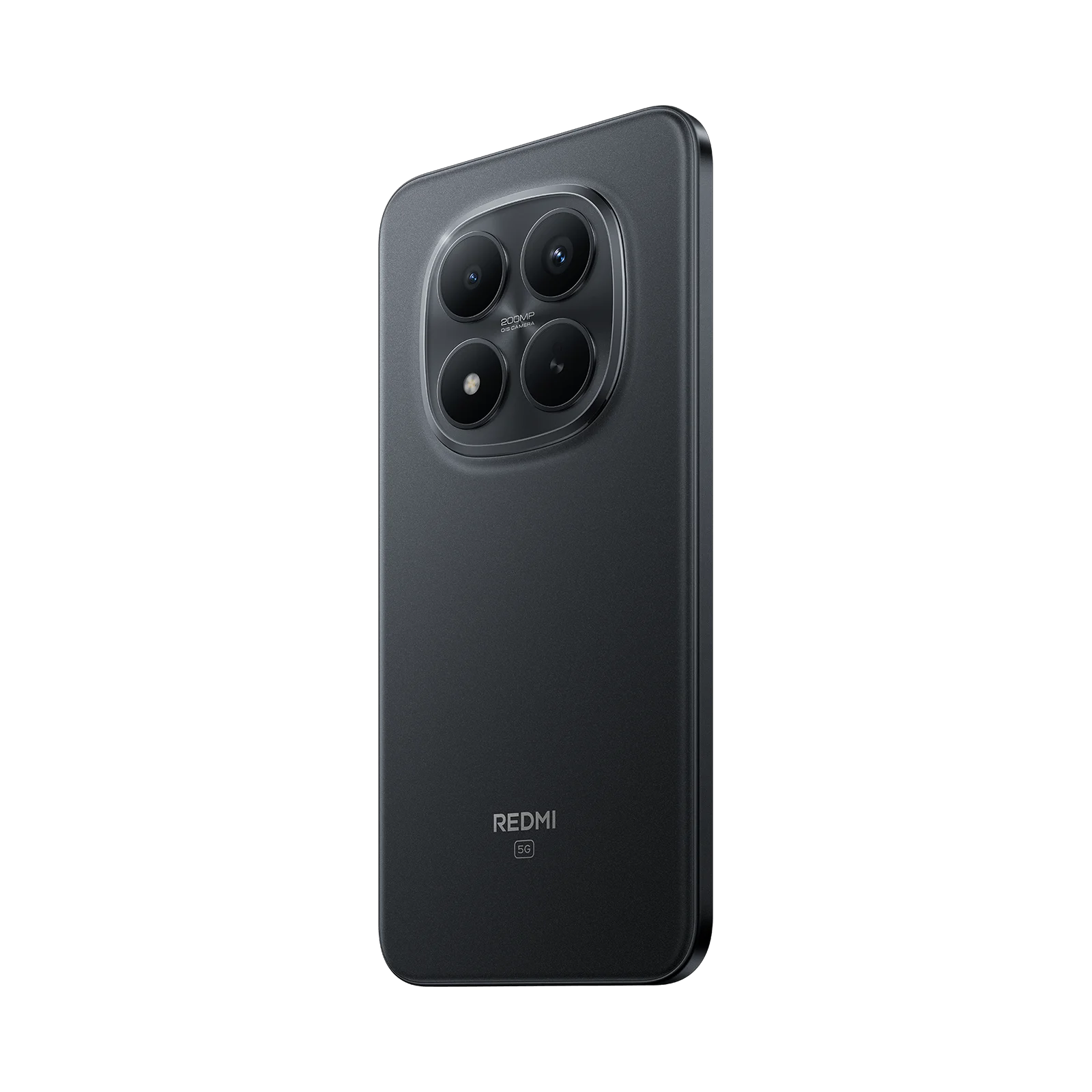 Xiaomi Redmi Note 15 Pro Plus Negro respaldo diagonal mostrando cámara logo, bordes y botones Xiaomi Redmi Note 15 Pro Plus Negro respaldo diagonal mostrando cámara logo, bordes y botones